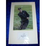 Padraig Harrington Mounted Cut Signature With Photo!